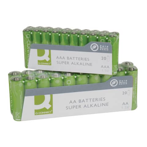 Batterie alcaline Q-Connect AA conf. 20 pezzi - KF10848